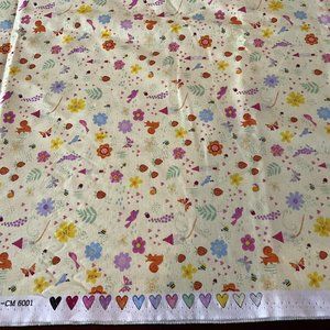 Timeless Treasures Fabrics of SoHo CM 6001 Yellow Background Cotton Fabric